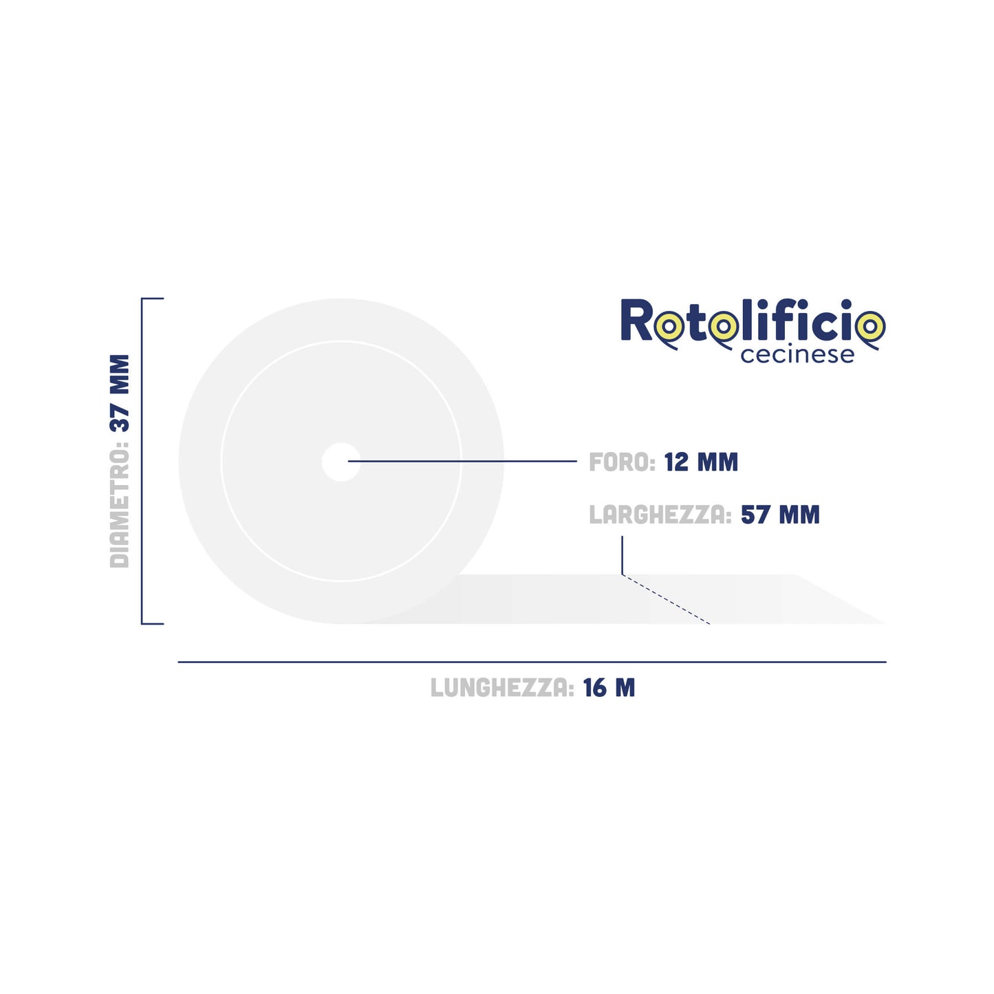 Rotoli Pos Carta Termica 57×16 - Confezione 100 pz.