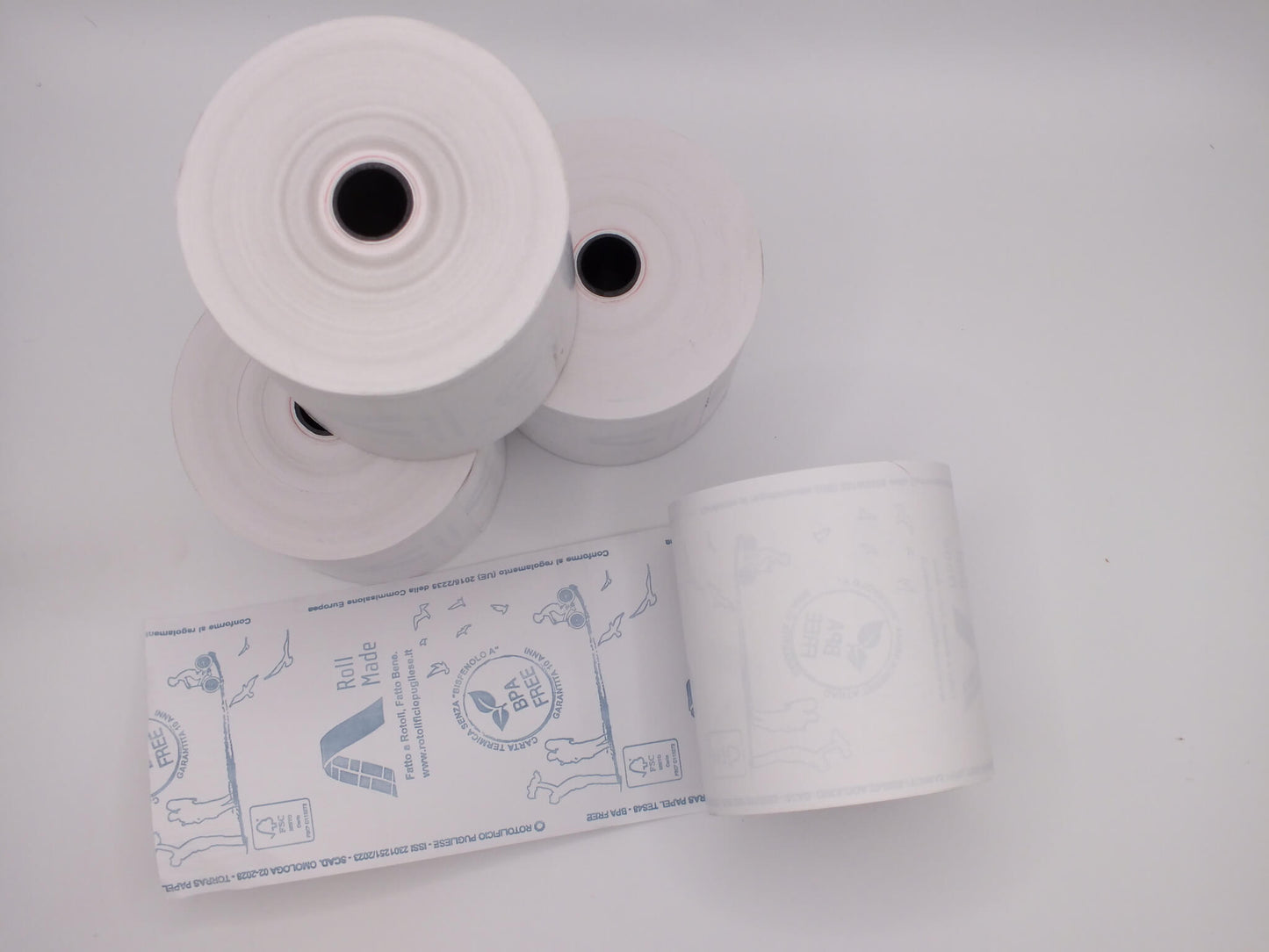 Rotoli carta termica 80x80 - Blister 10 pz.