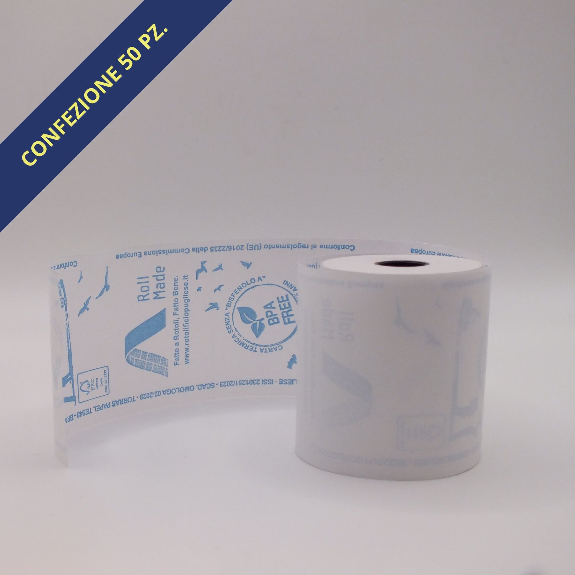 Carta Termica 20 Rotoli 57x40 Mm - Per Scontrini, Supermercati E Negozi - Foto 2